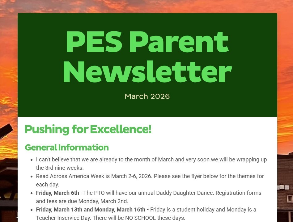 March Parent Newsletter