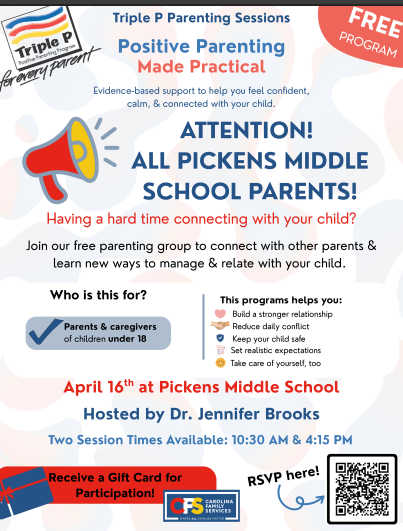 Triple P Parenting Workshop Register using the QR code or the link. See you soon!