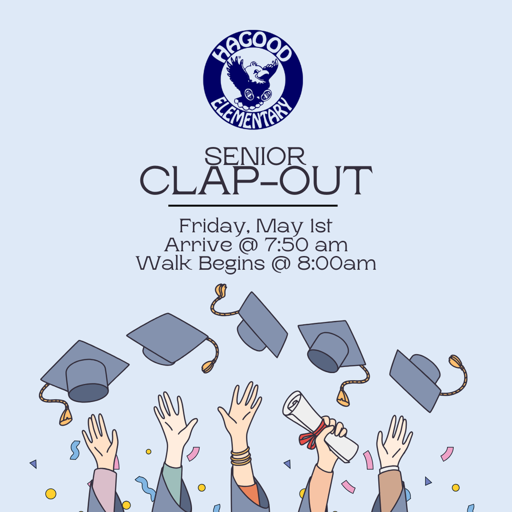 High school seniors walking through school hallways while students and staff clap and celebrate their senior walk event.