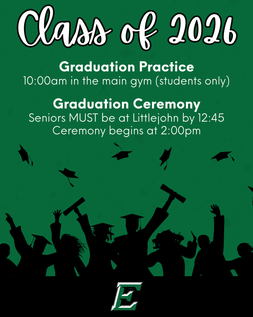 Class of 2026 important dates. Graduation practice is at 10am in the main gym and the graduation ceremony is at littlejohn coliseum in Clemson. Students arrive by 12:45pm and guests arrive by 2pm