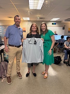 Katie Britton, Nicki Johnson, and Tim Johnson,  Nicki is holding G2i Quarterzip