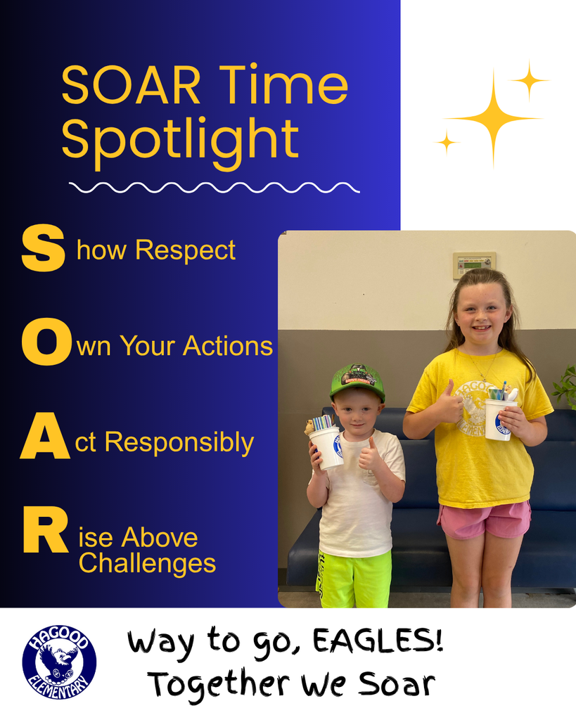 Students recognized as SOAR winners for May 1 posing together