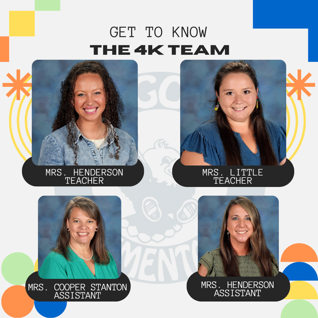 Photos of k4 teachers and assist.