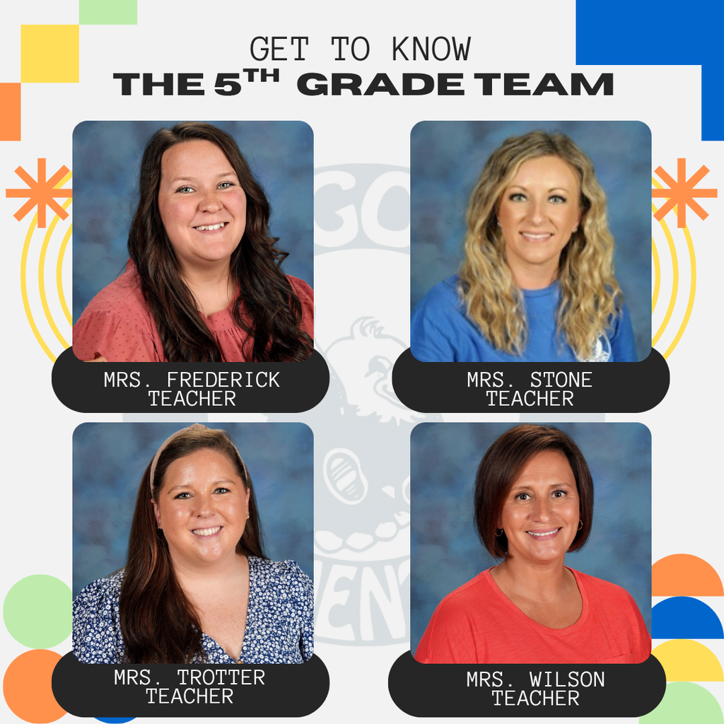Photos of 5th grade teachers 