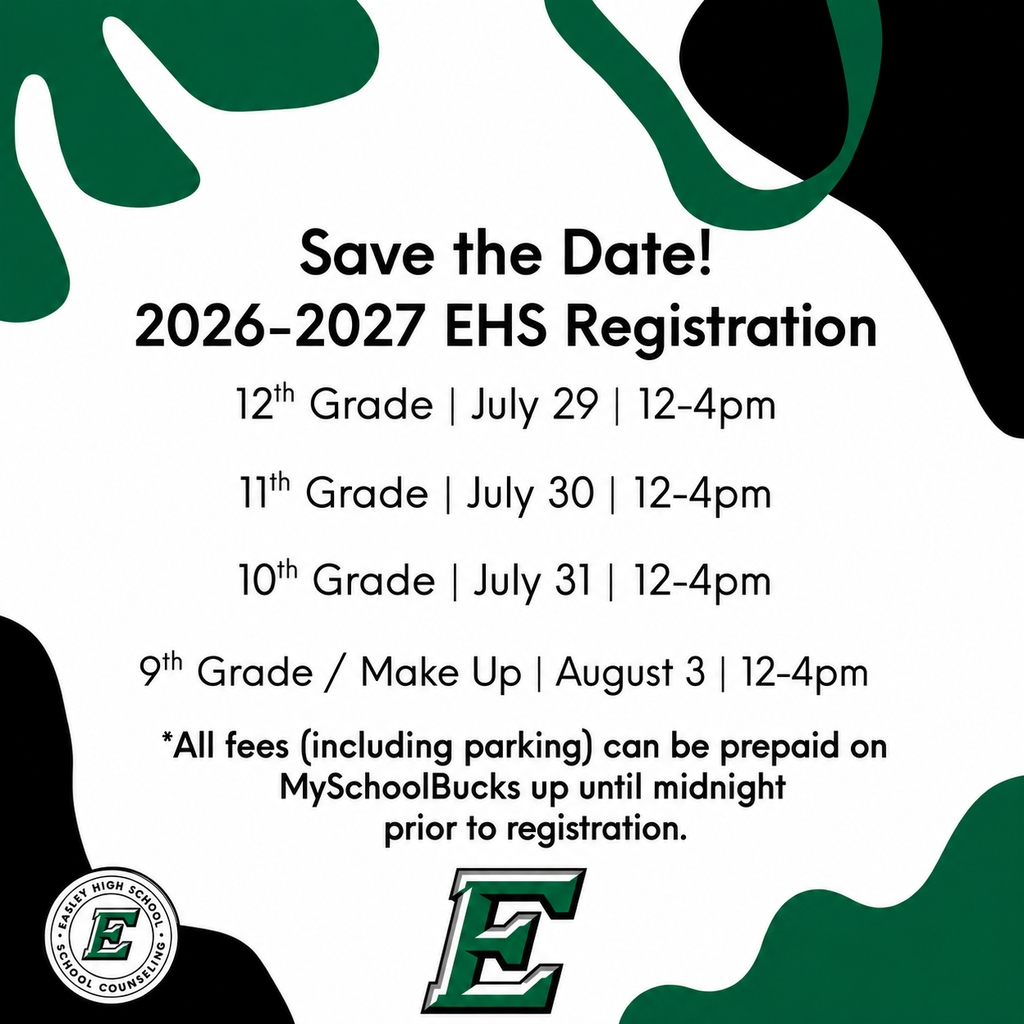 Save the Date 2026-2027 EHS Registration