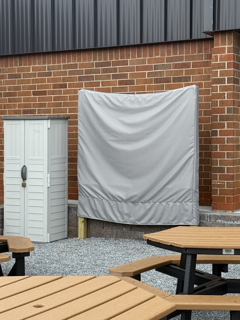 Photo of new outdoor classroom board