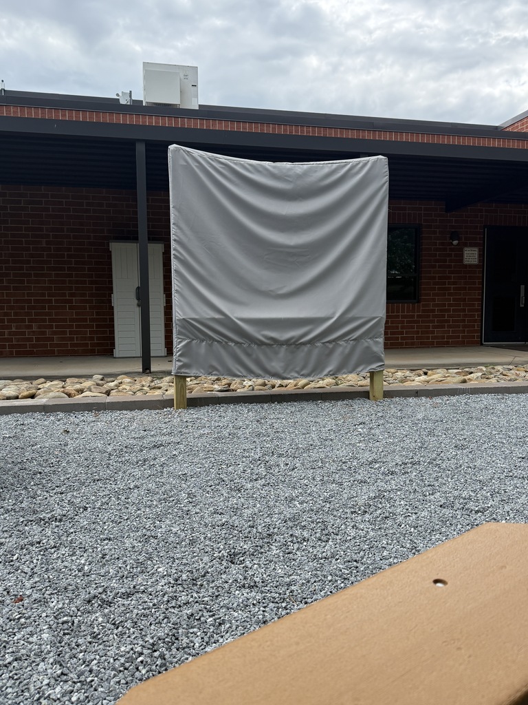 Photo of new outdoor classroom board