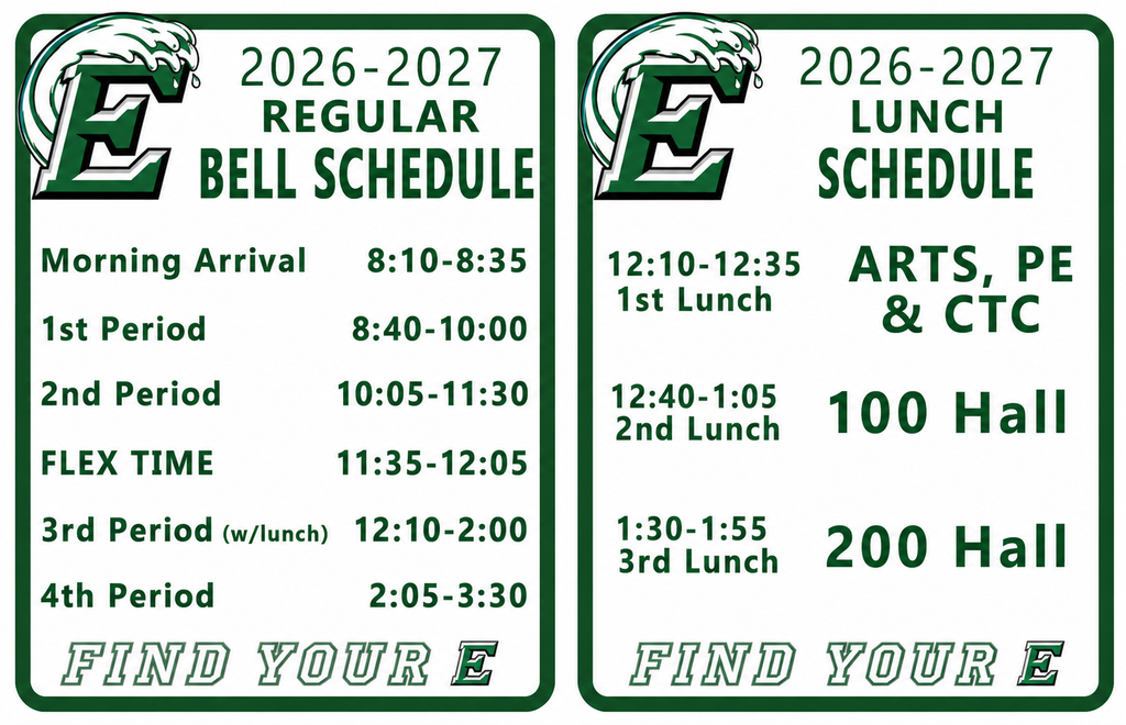 2026-2027 Bell Schedule