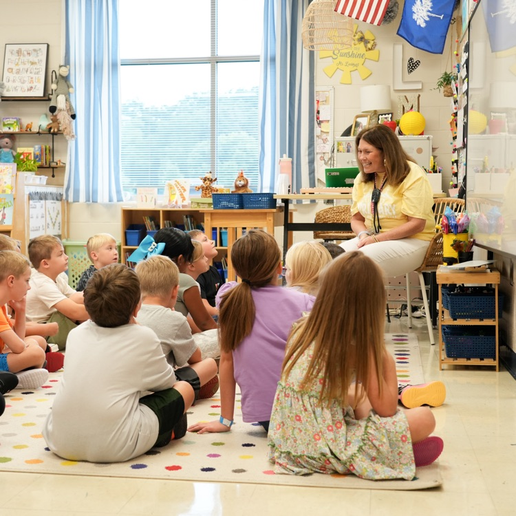 teacher with students