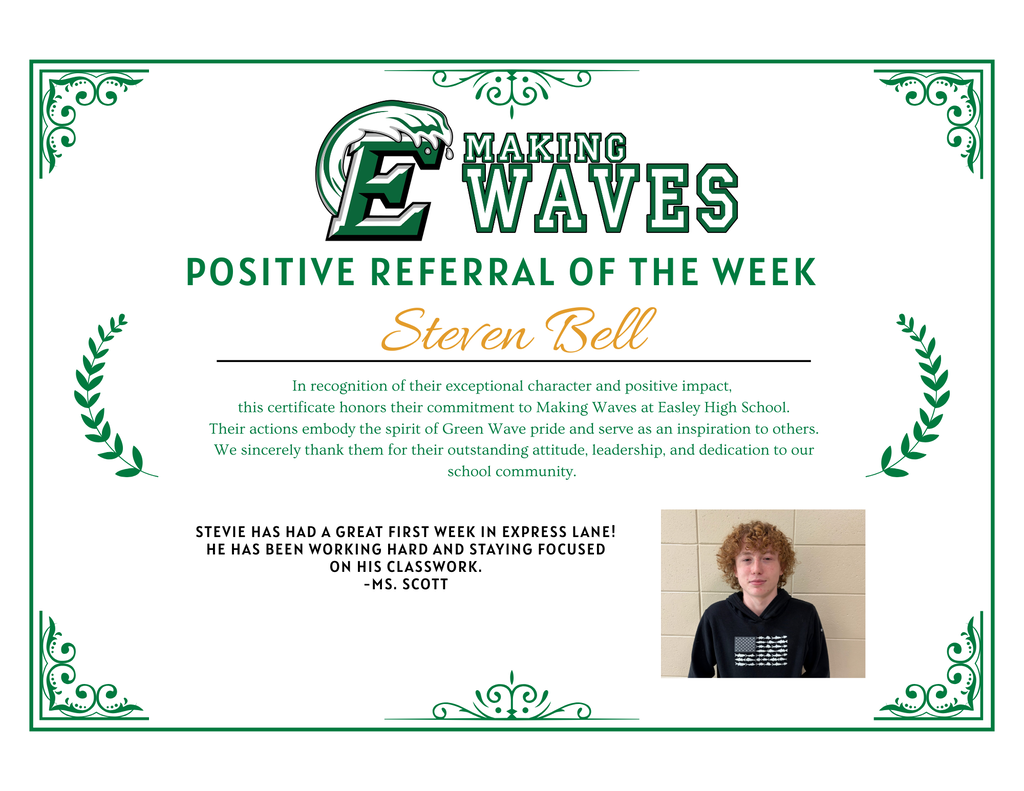 Positive referral of the week for Steven Bell