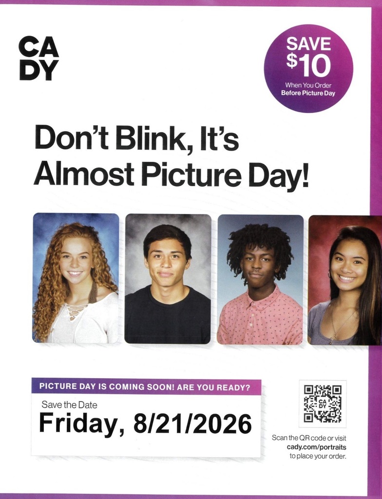 Underclassmen Photos are this Friday!