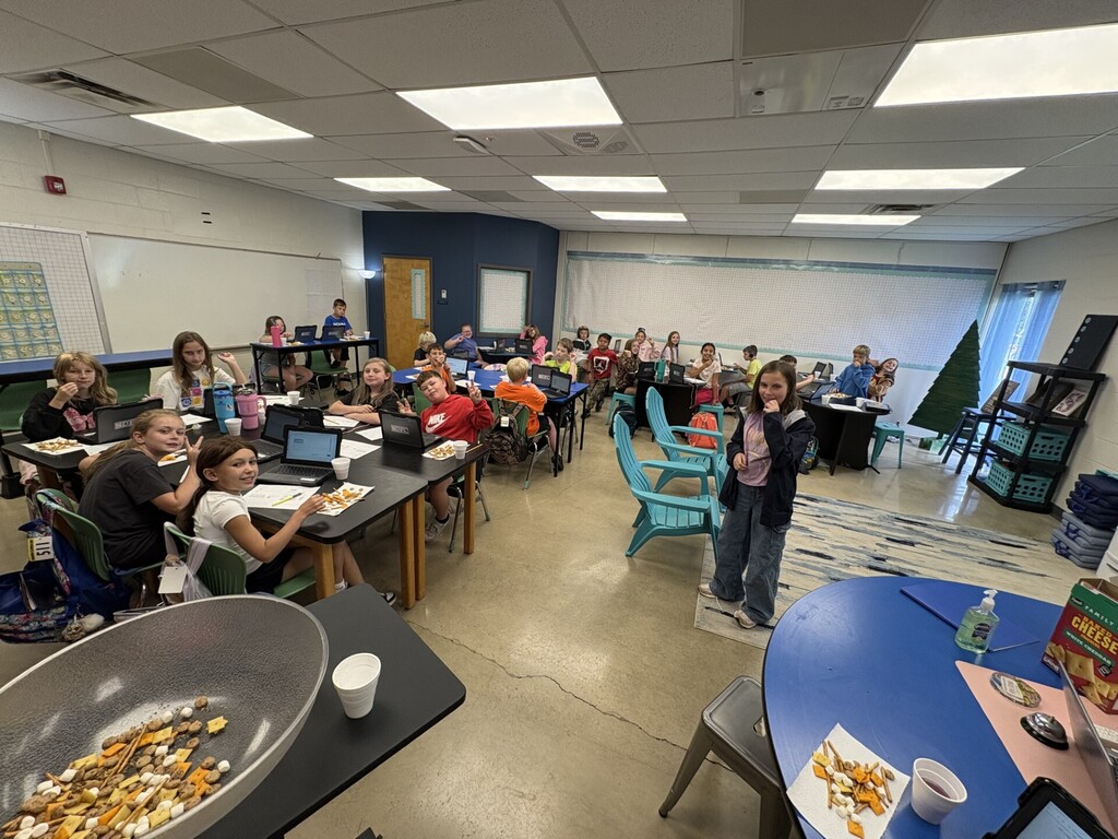 Students explore mixtures and solutions by making Chex Mix and creating juice with concentrated flavor drops.