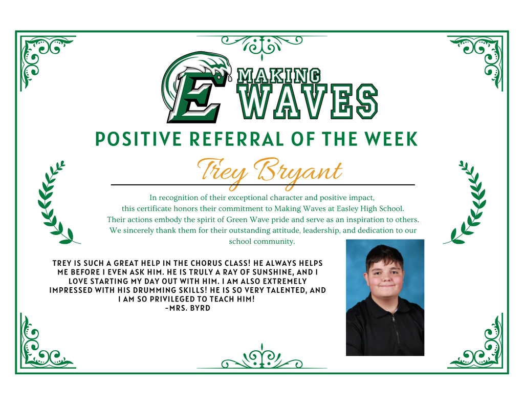 TBryant Positive Referral