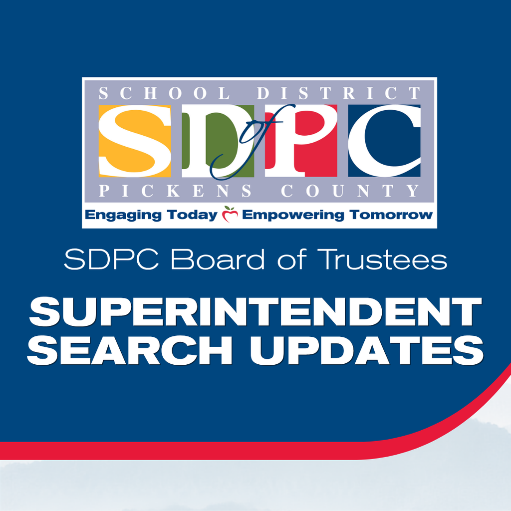 Graphic of superintendent search updates