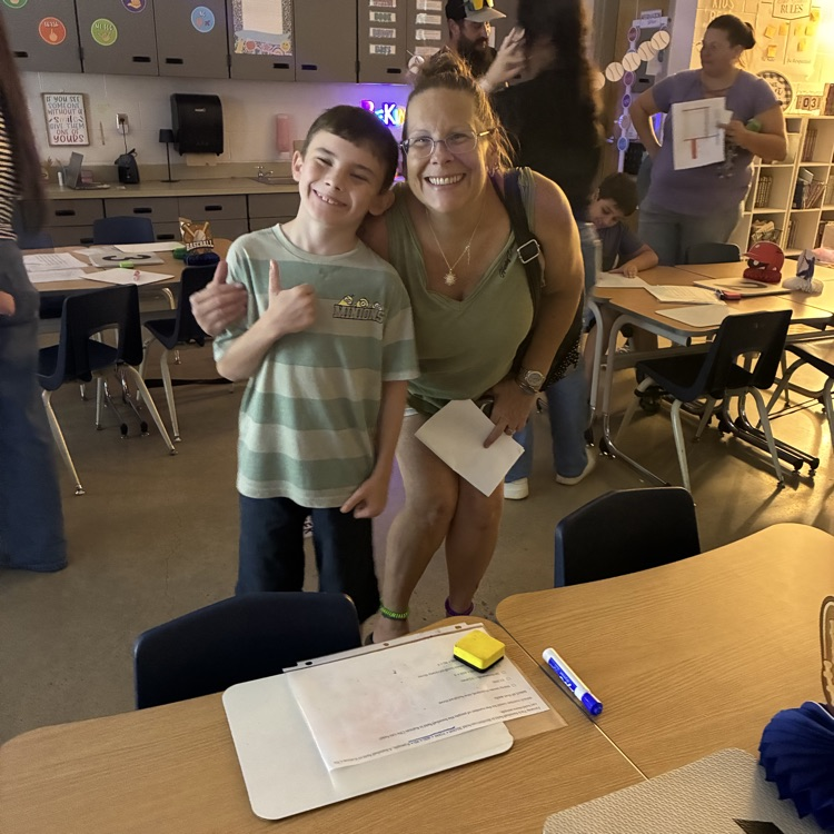 3rd grade class on family night 
