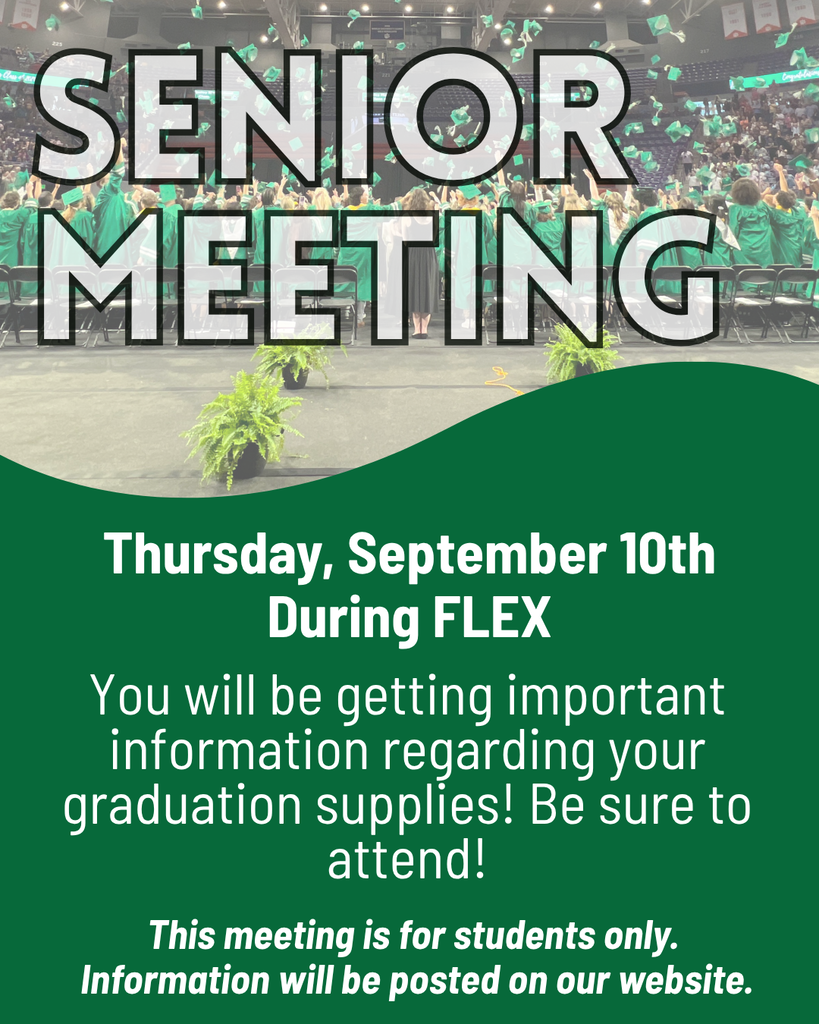 Senior meeting on September 10th during FLEX