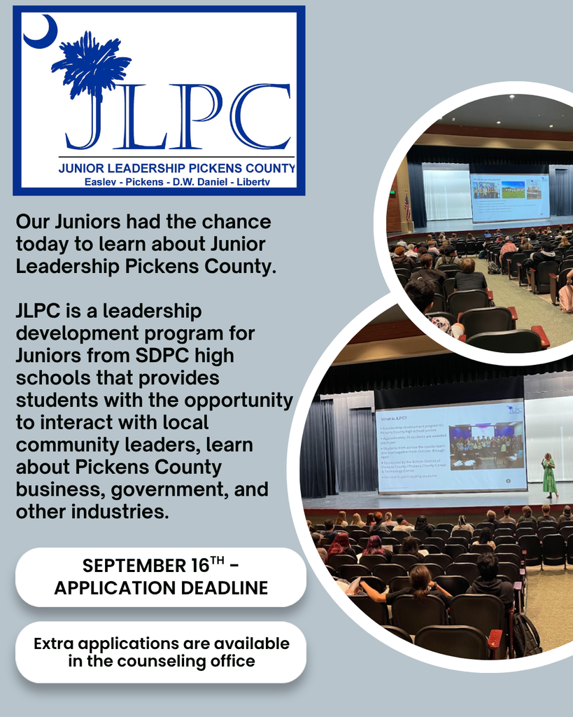 JLPC applications are in the counseling office