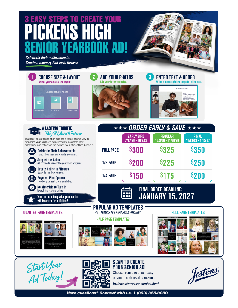 Senior Yearbook Ad Info