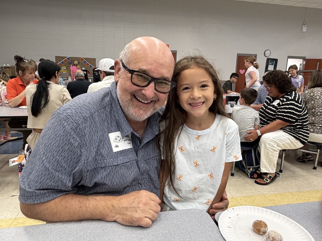 Student with her grand guest neighbor