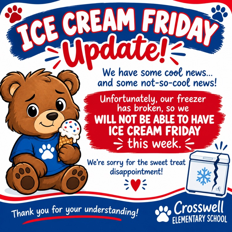 no ice cream this Friday 