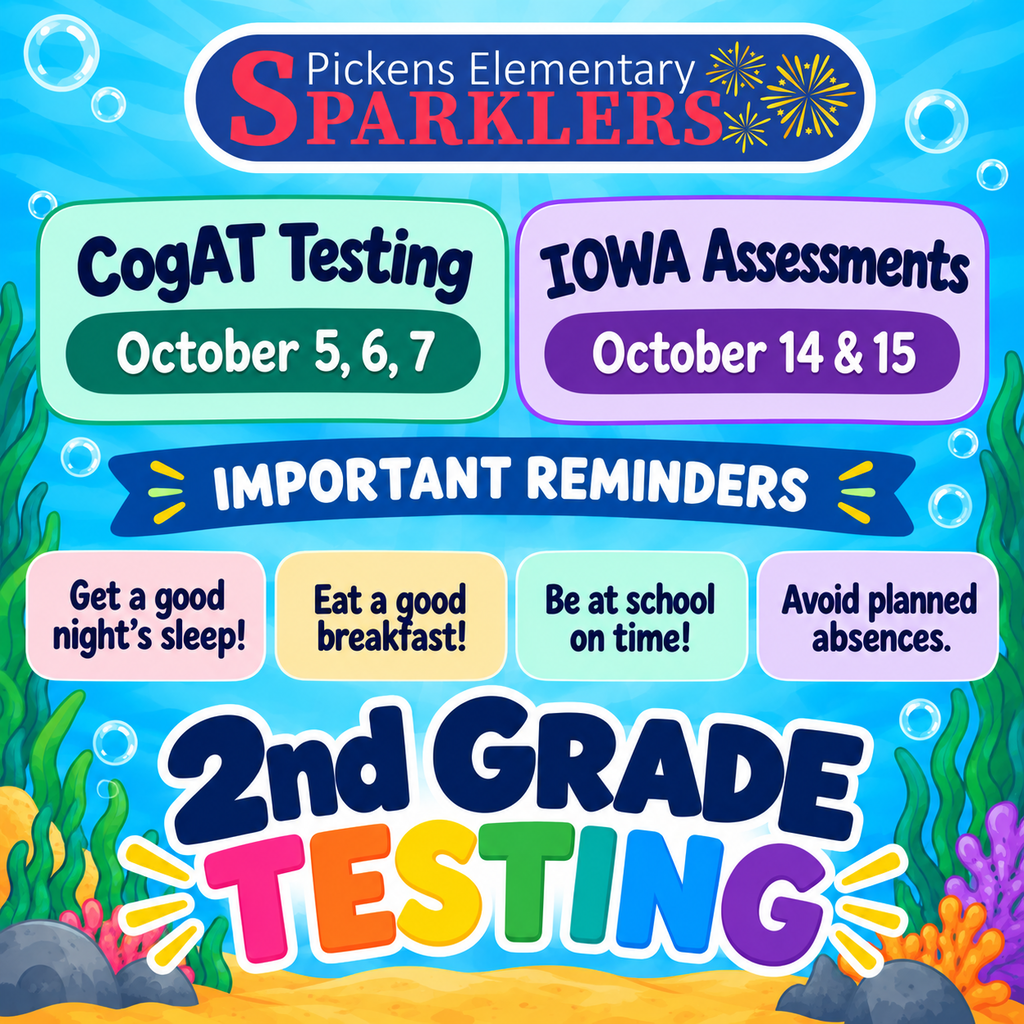 graphic about 2nd grade CogAT and IOWA Assessments
