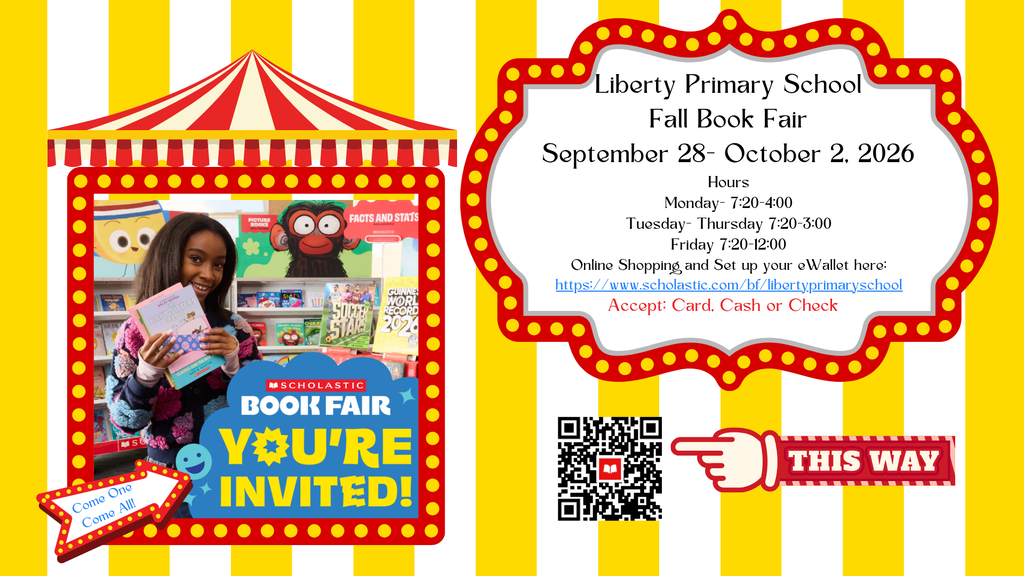 LPS Book Fair September 28-October 2 Times are posted as well. Monday: 7:20-4:00, Tuesday-Thursday from 7:20-3:00, and Friday 7:20-12:00