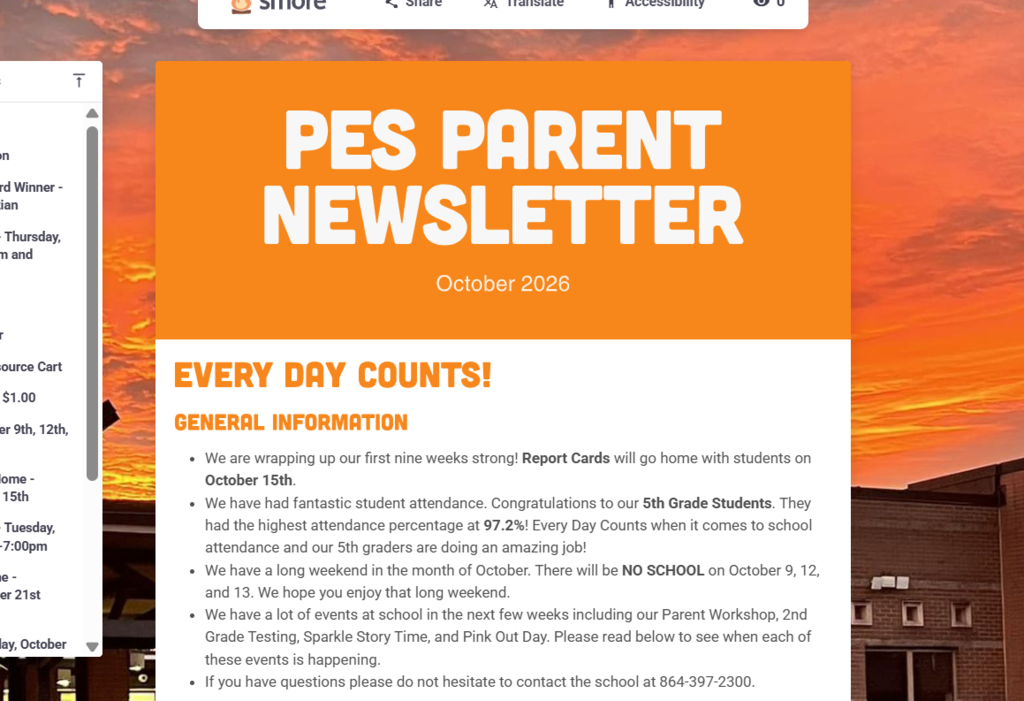 Parent Newsletter Graphic