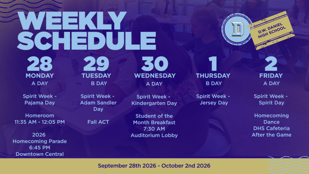 Weekly Schedule