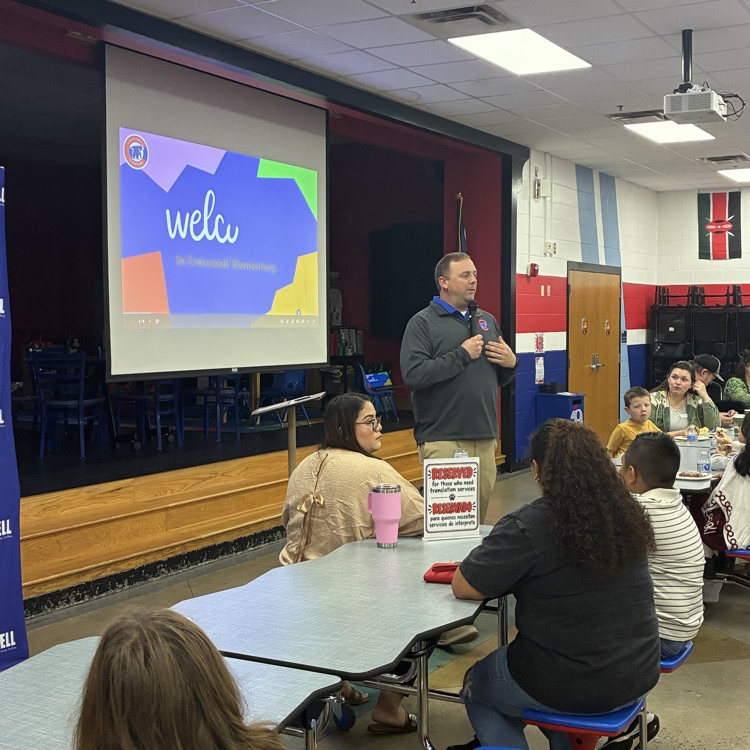 Mr. Shipman speaks to parents 