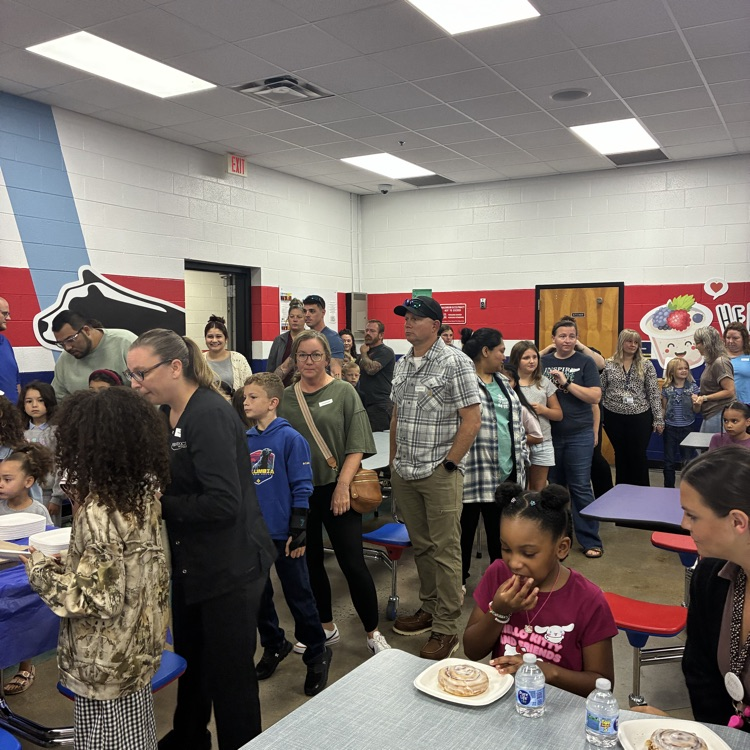 parents gather for Cub of the Quarter treats