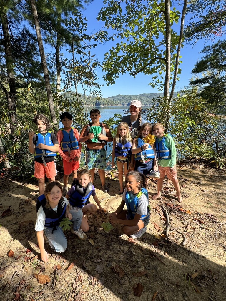 Miss Gessner's class poses in the dirt