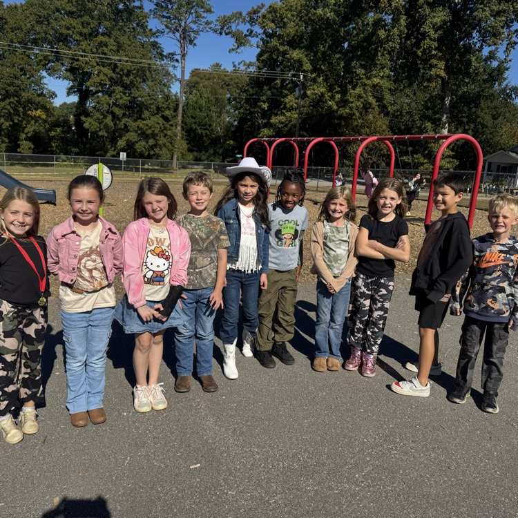 posing for red ribbon week out in the sun in a little camo and a little country