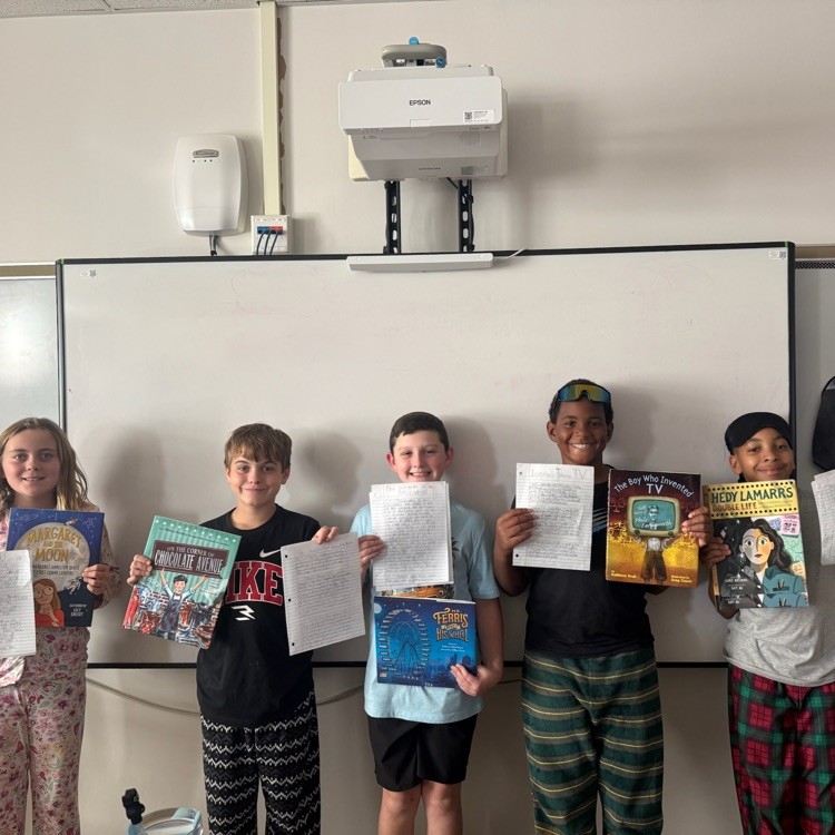 fifth grade students sharing about their inventor