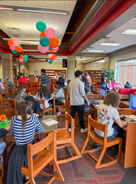 Students participating in College App Day