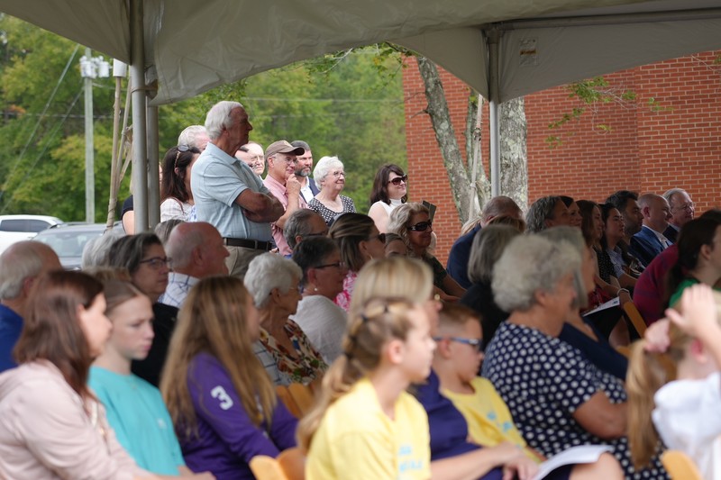 Community members in attendance at ceremony
