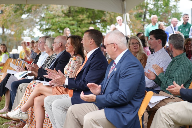 Community members in attendance  at ceremony