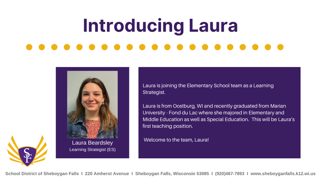Join us in welcoming Laura!