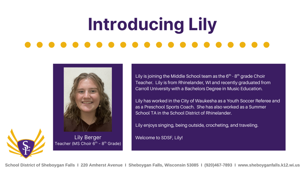 Join us in welcoming Lily!