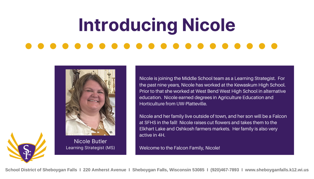 Join us in welcoming Nicole!