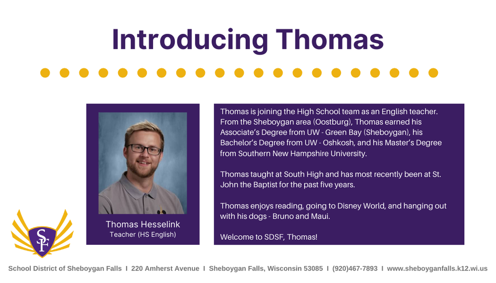 Join us in welcoming Thomas!