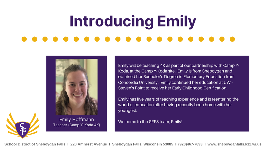 Join us in welcoming Emily!