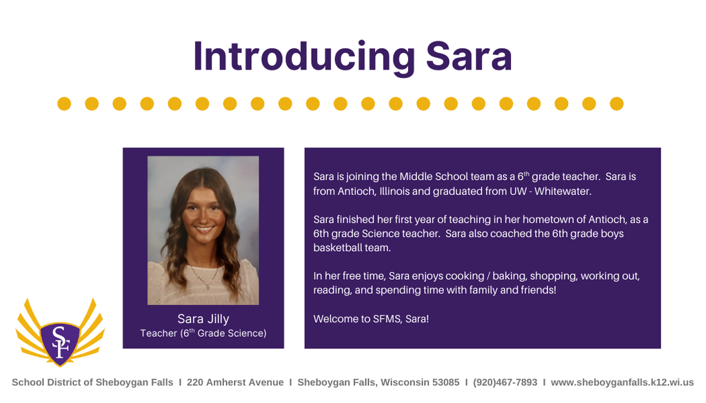 Join us in welcoming Sara!