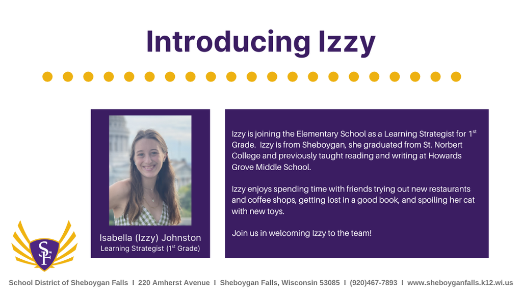 Join us in welcoming Izzy!