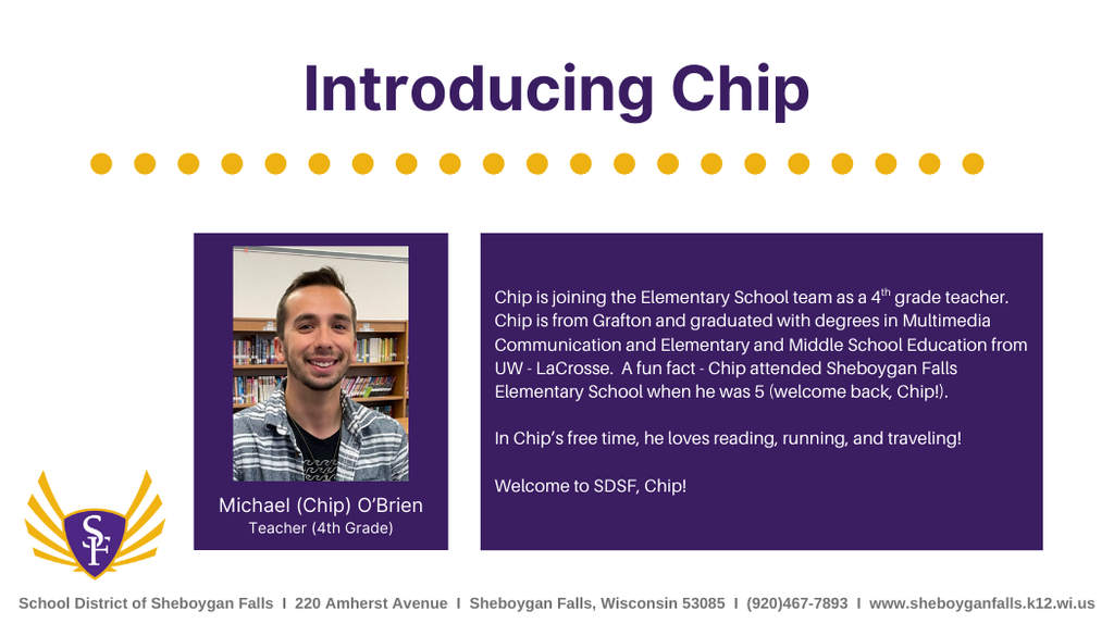 Join us in welcoming Chip!