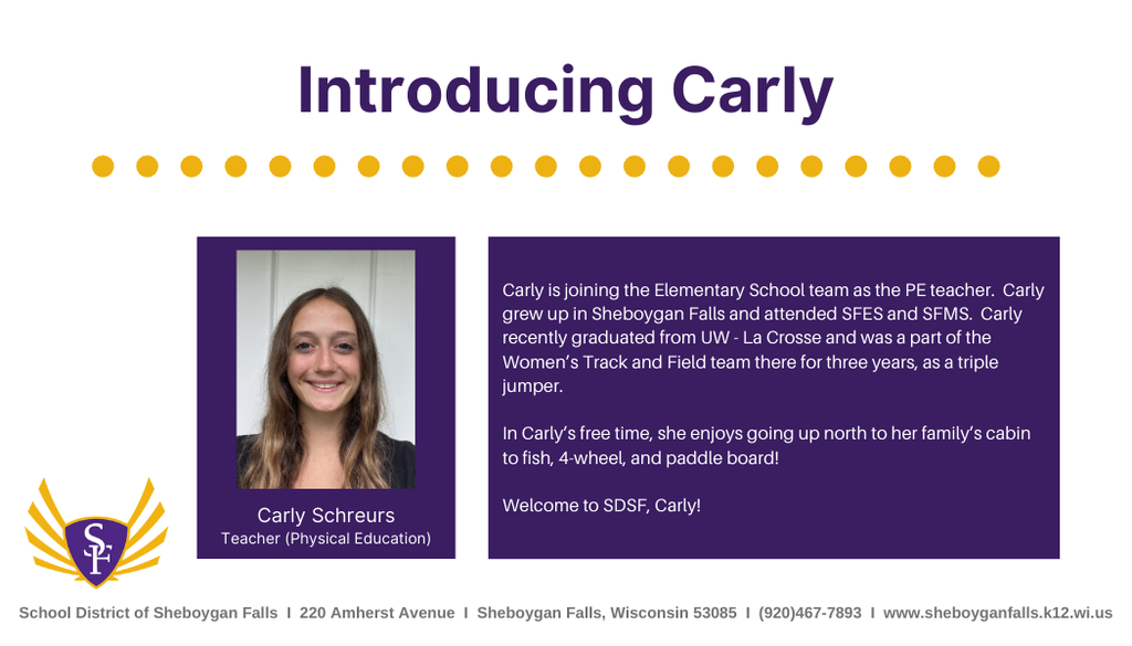 Join us in welcoming Carly!