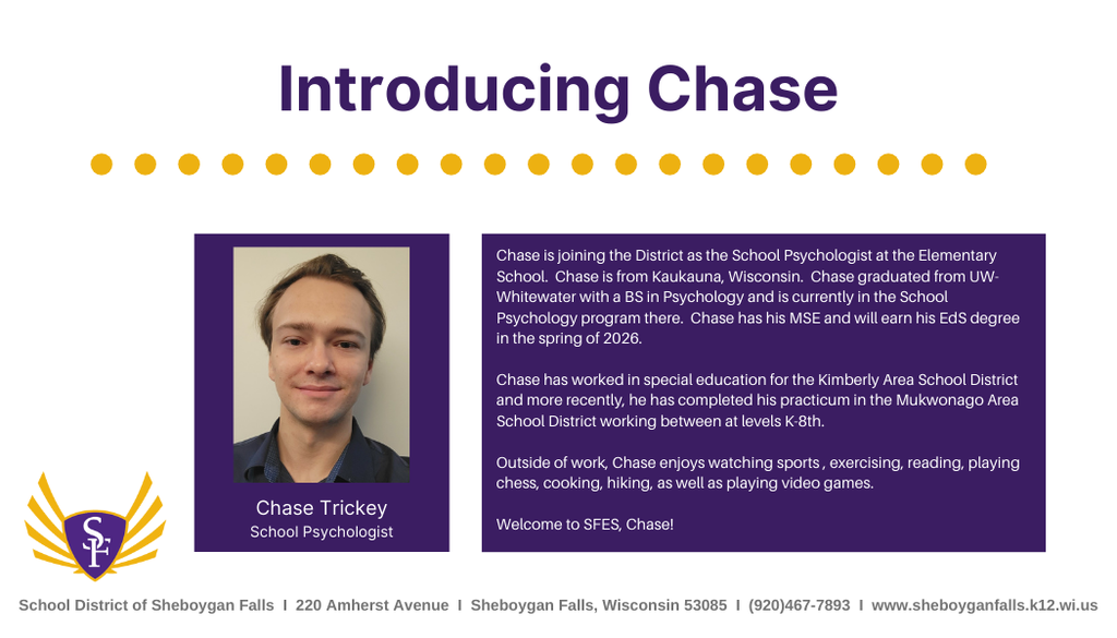 Join us in welcoming Chase!