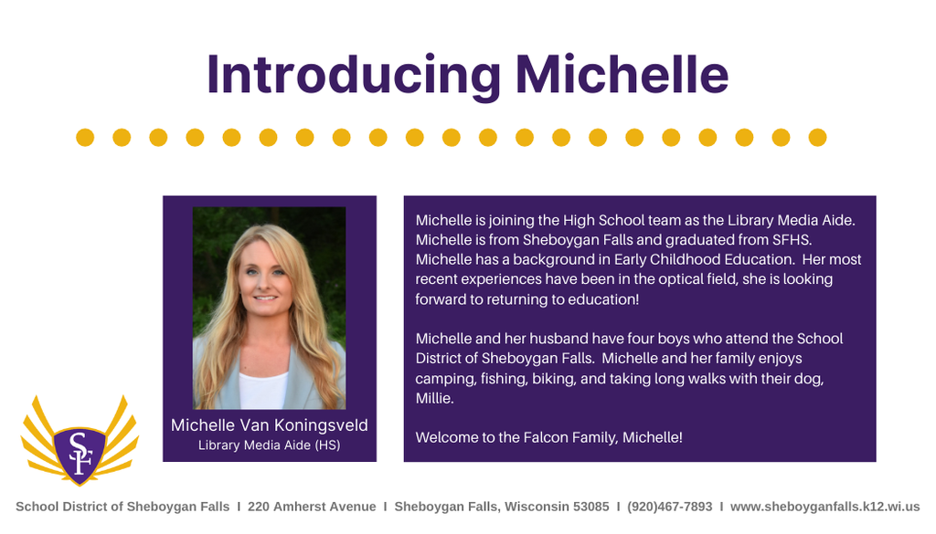 Join us in welcoming Michelle!