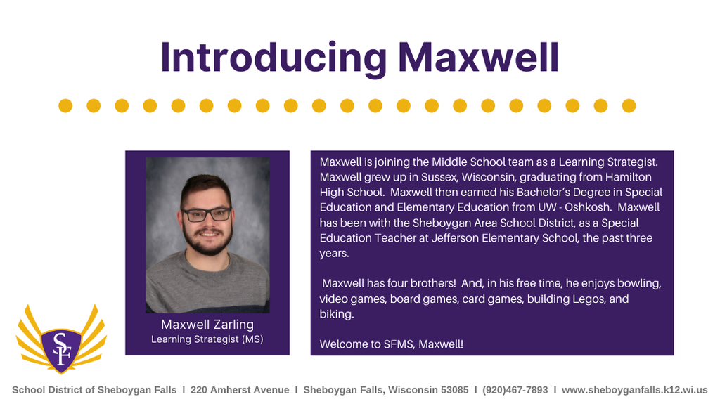 Join us in welcoming Maxwell!