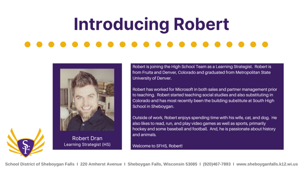 Welcome Robert!