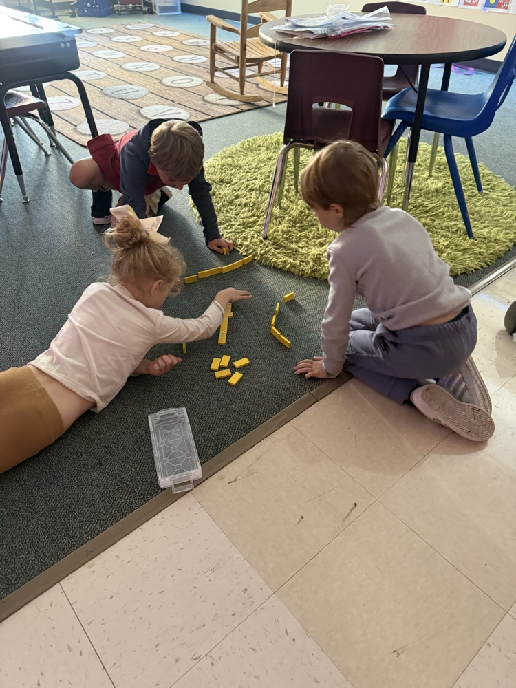 First graders are learning to play dominoes in math! Subitizing is important to building great mathematicians! 